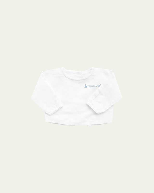 Girl's Solid Linen Blouse, Size Newbor